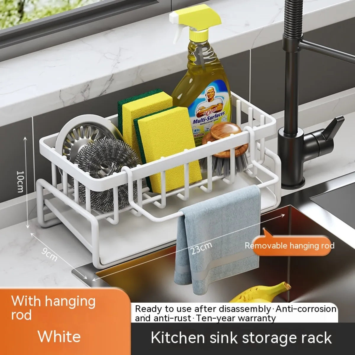 Kitchen Sink Storage Drainage Rack