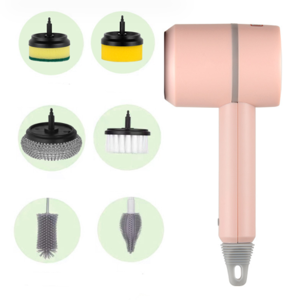 Rechargeable Electric Scrubber Brush Set