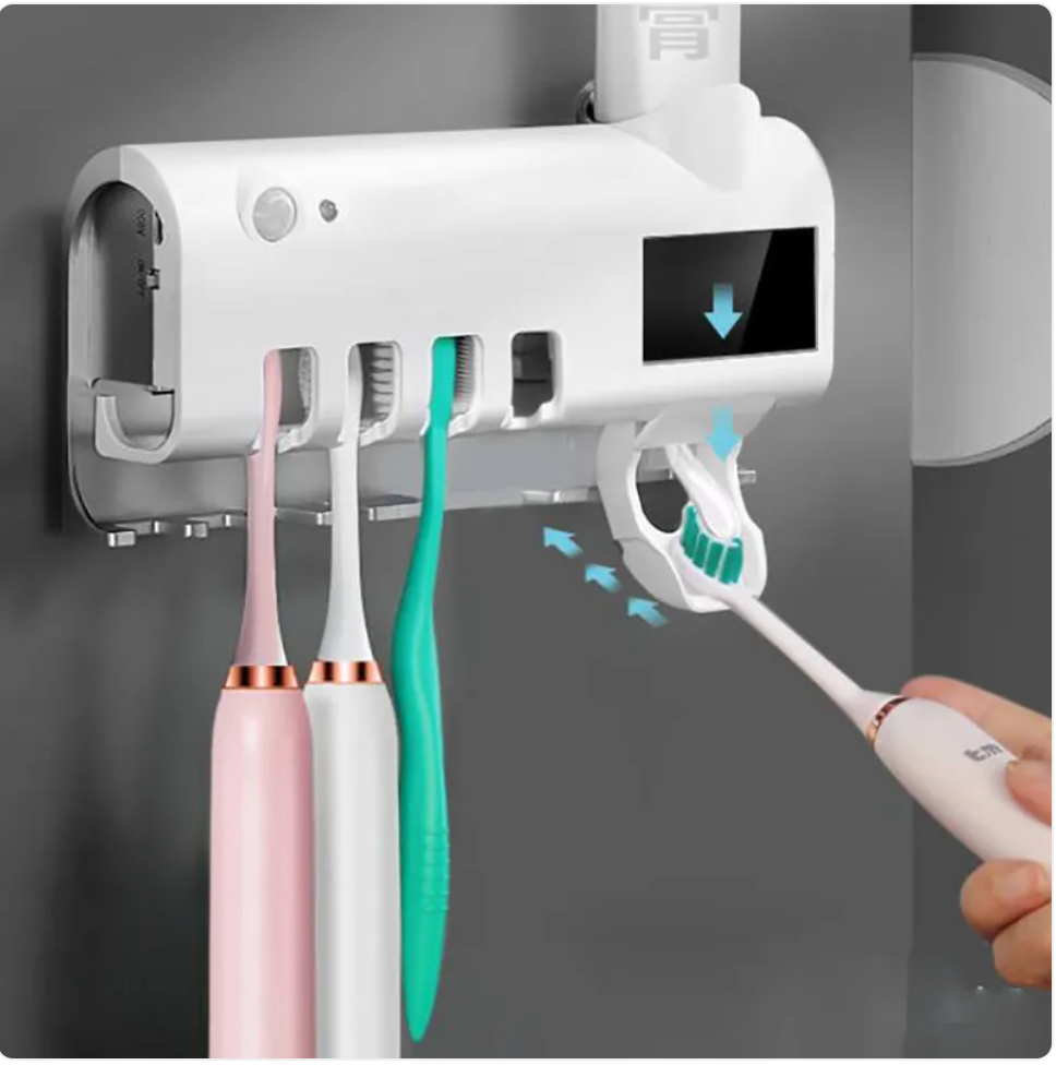 UV Toothbrush Sterilizer & Toothpaste Squeezer