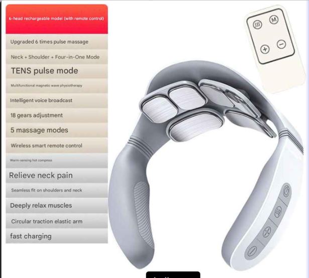 4D Shiatsu Wireless Neck Massager