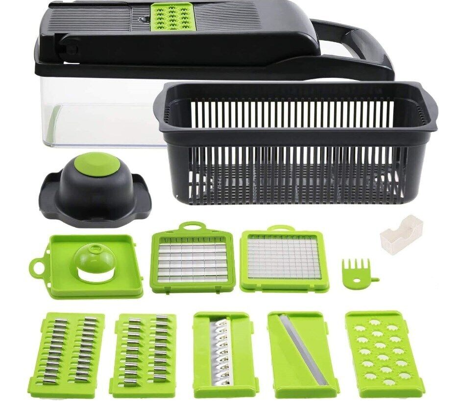15-in-1 Vegetable Chopper & Food Slicer – Multi-Function Kitchen Cutter