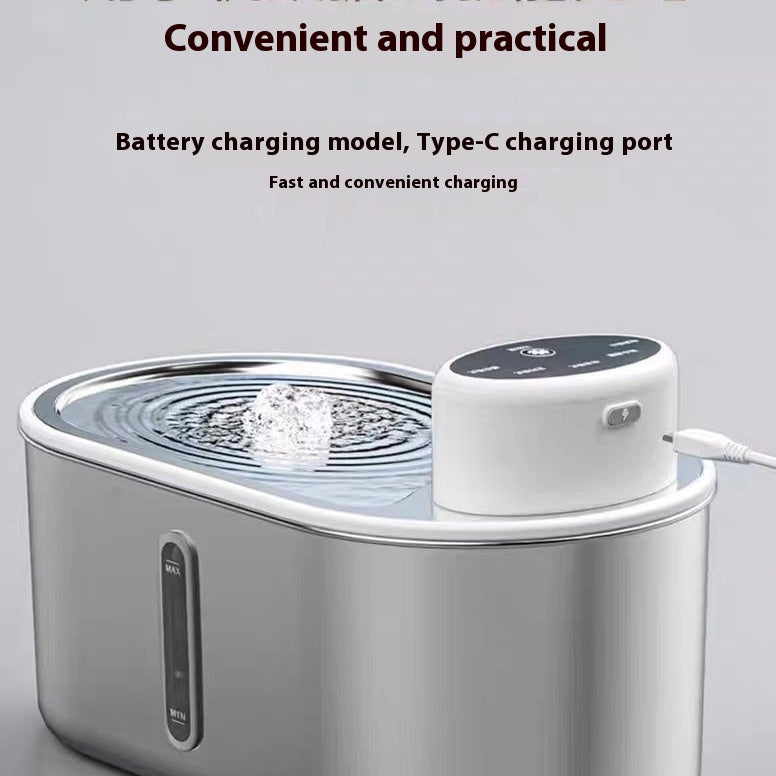 Stainless Steel Infrared Automatic Pet Fountain