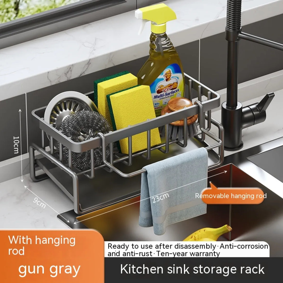 Kitchen Sink Storage Drainage Rack