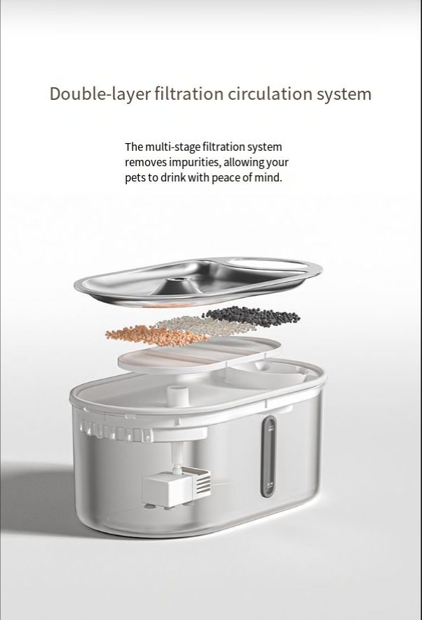 Stainless Steel Infrared Automatic Pet Fountain