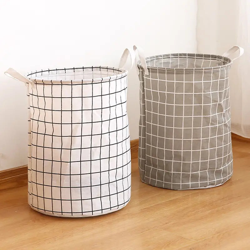 Portable Round Clothes Laundry Hamper