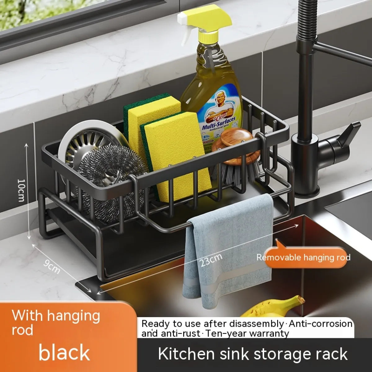 Kitchen Sink Storage Drainage Rack