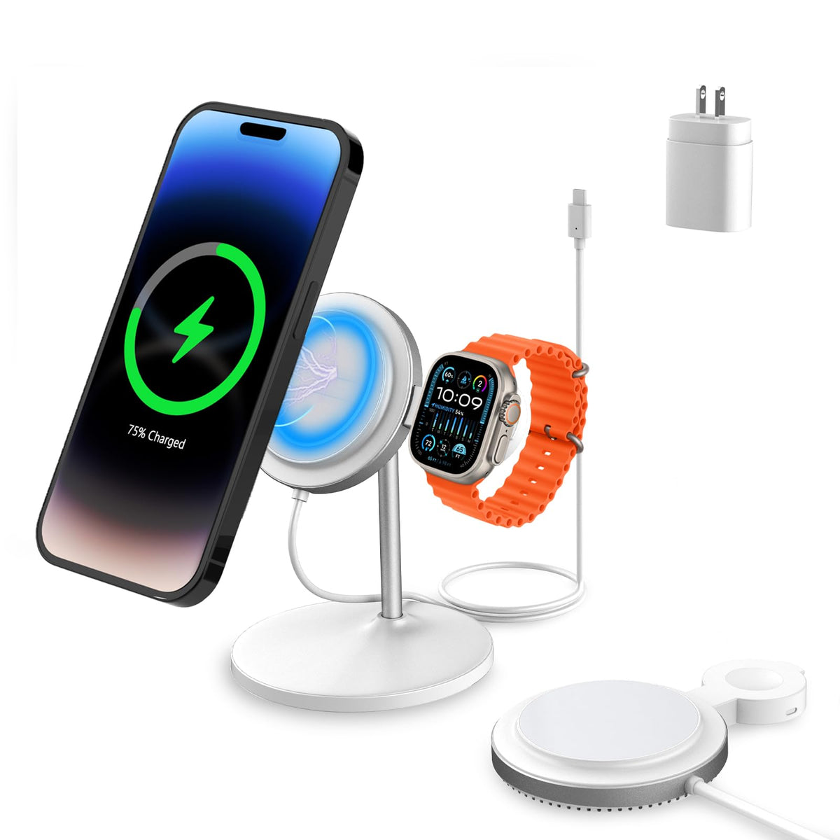 2-in-1 MagSafe Wireless Charging Station