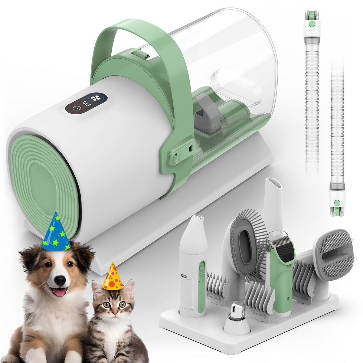 Pet Vacuum Grooming & Hair Remover Machine