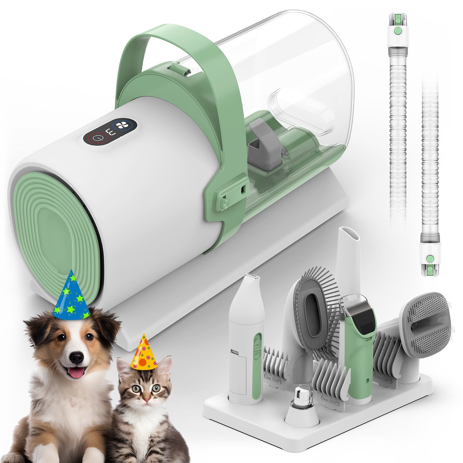 Pet Vacuum Grooming & Hair Remover Machine