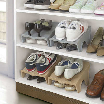 2-Tier 3D Shoe Storage Rack