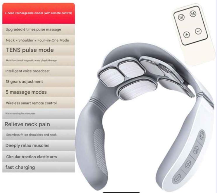 4D Shiatsu Wireless Neck Massager