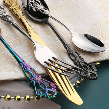 Embossed Stainless Steel Banquet Cutlery Set