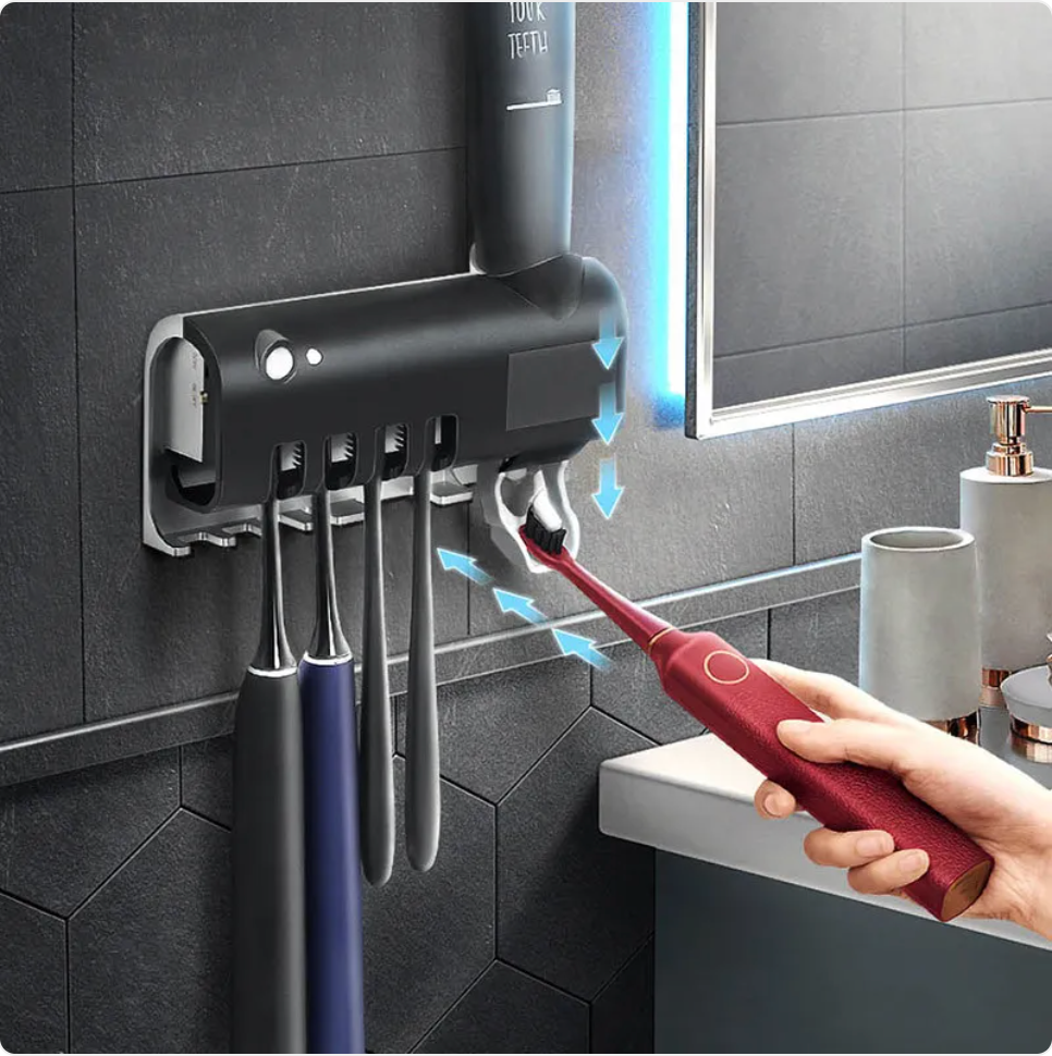 UV Toothbrush Sterilizer & Toothpaste Squeezer