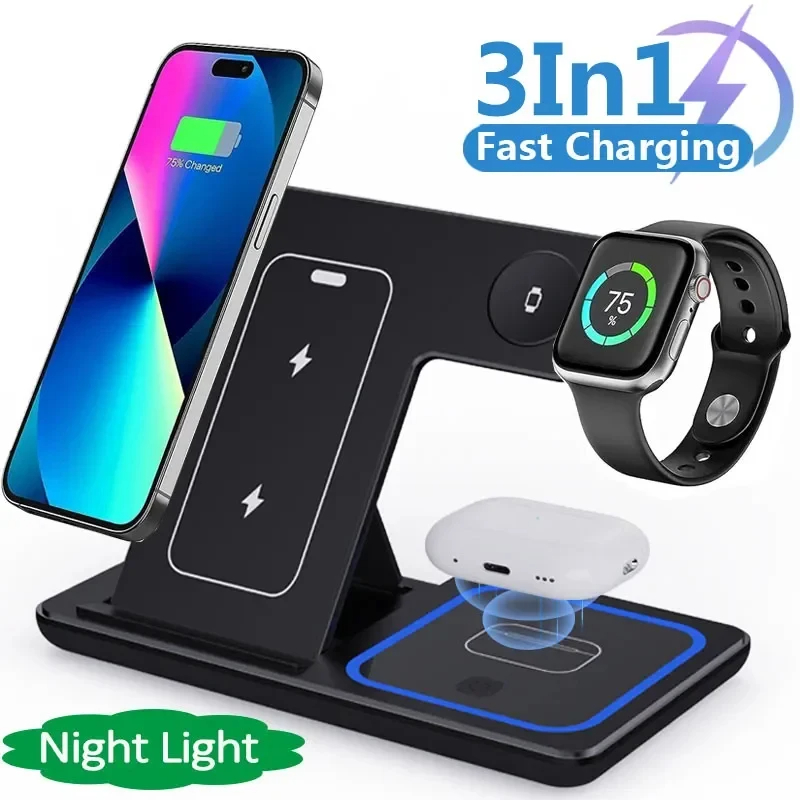 3-in-1 Foldable Wireless Charging Station