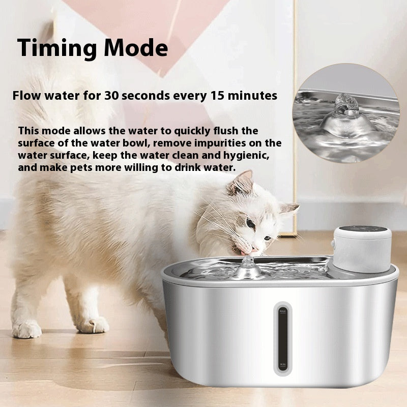 Stainless Steel Infrared Automatic Pet Fountain