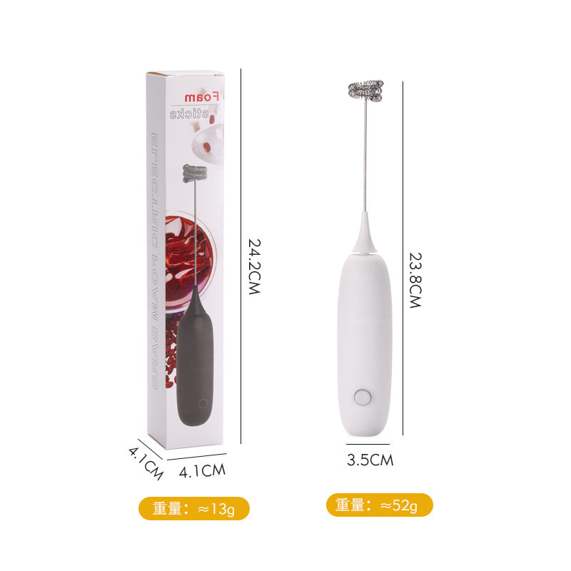 Handheld Electric Milk Frother for Coffee Latte