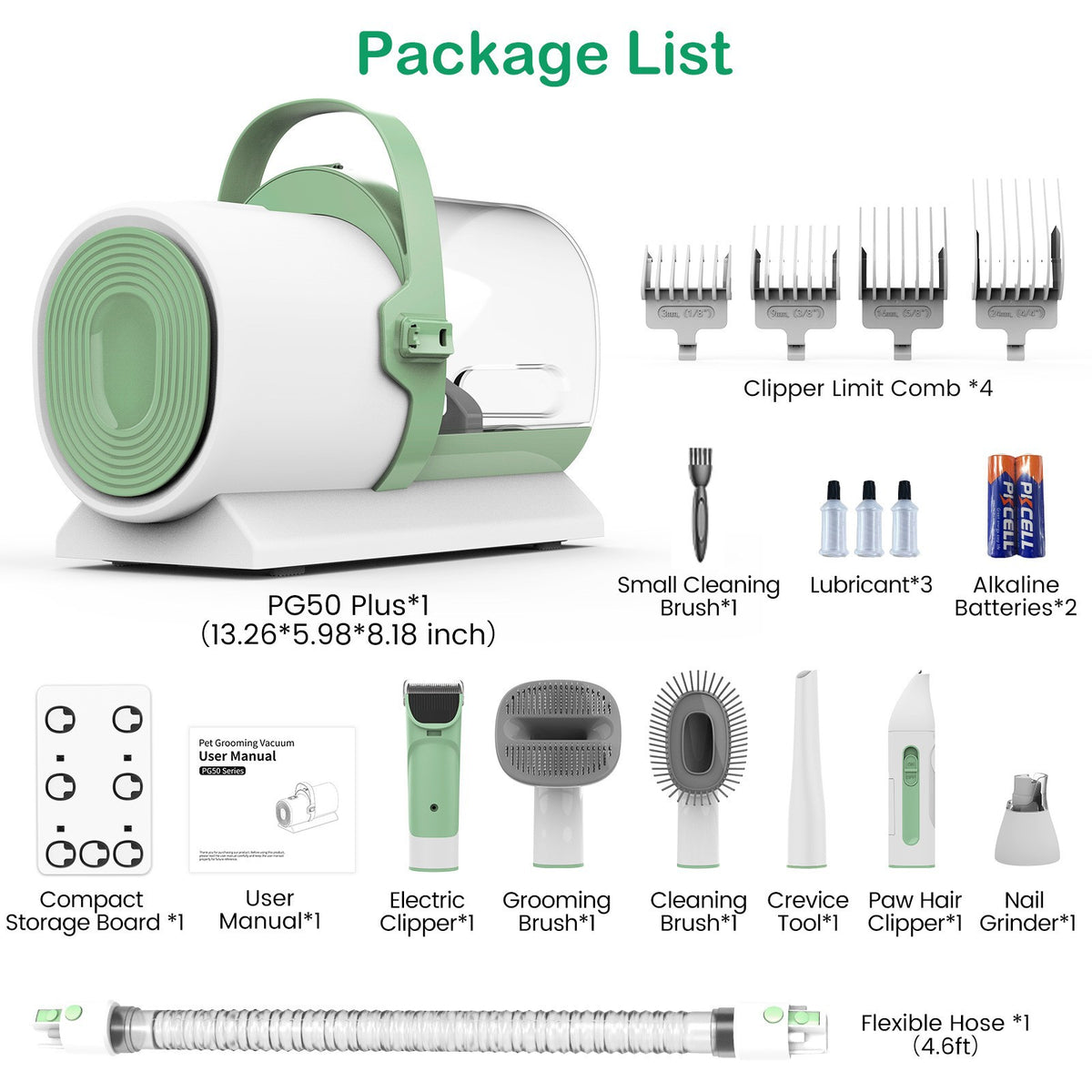 Pet Vacuum Grooming & Hair Remover Machine