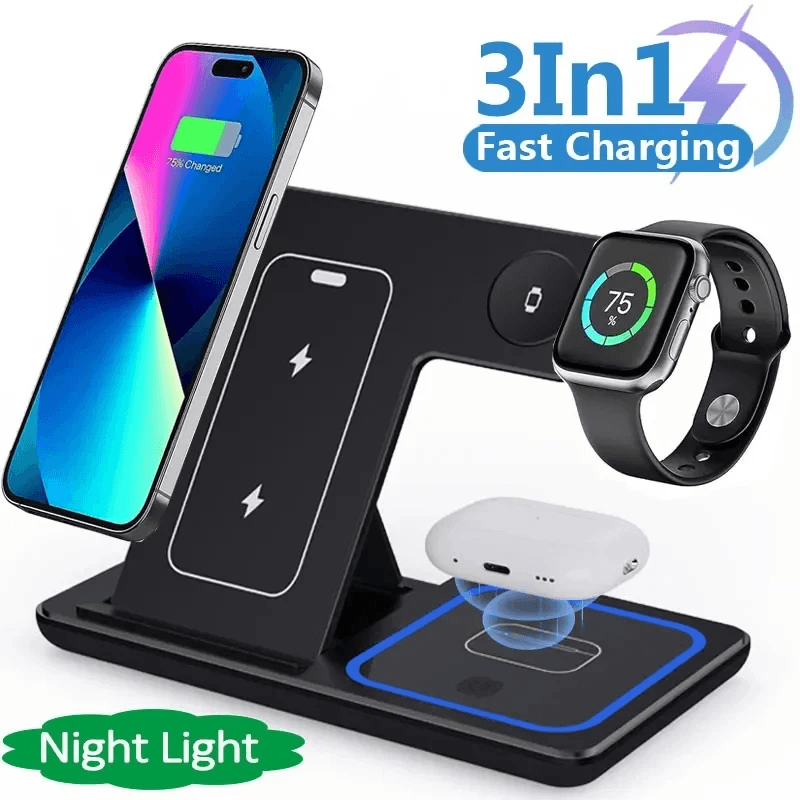 3-in-1 Foldable Wireless Charging Station