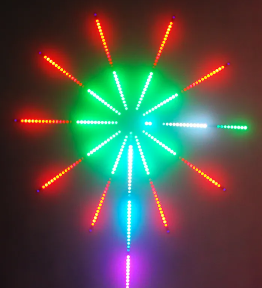 LED Fireworks Light Bar with Bluetooth