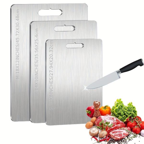 Pure Titanium Cutting Board Double-Sided Kitchen