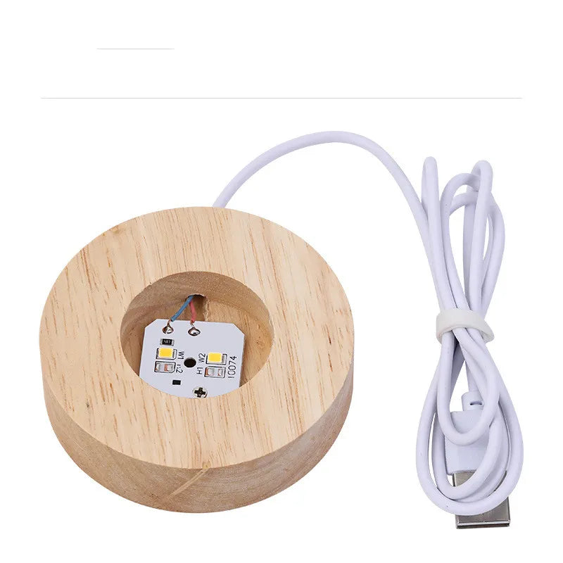 3D Crystal Ball Galaxy Night Light