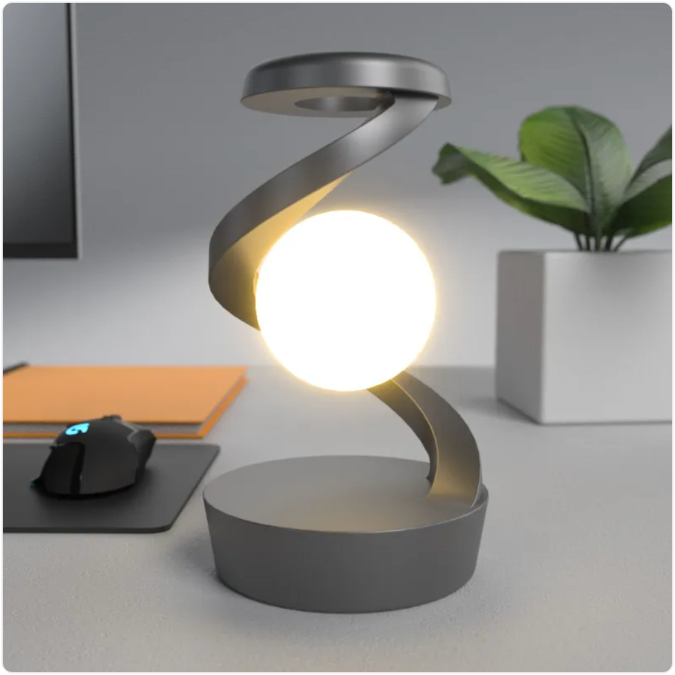 Moon Desk Lamp Wireless Charging Night Light