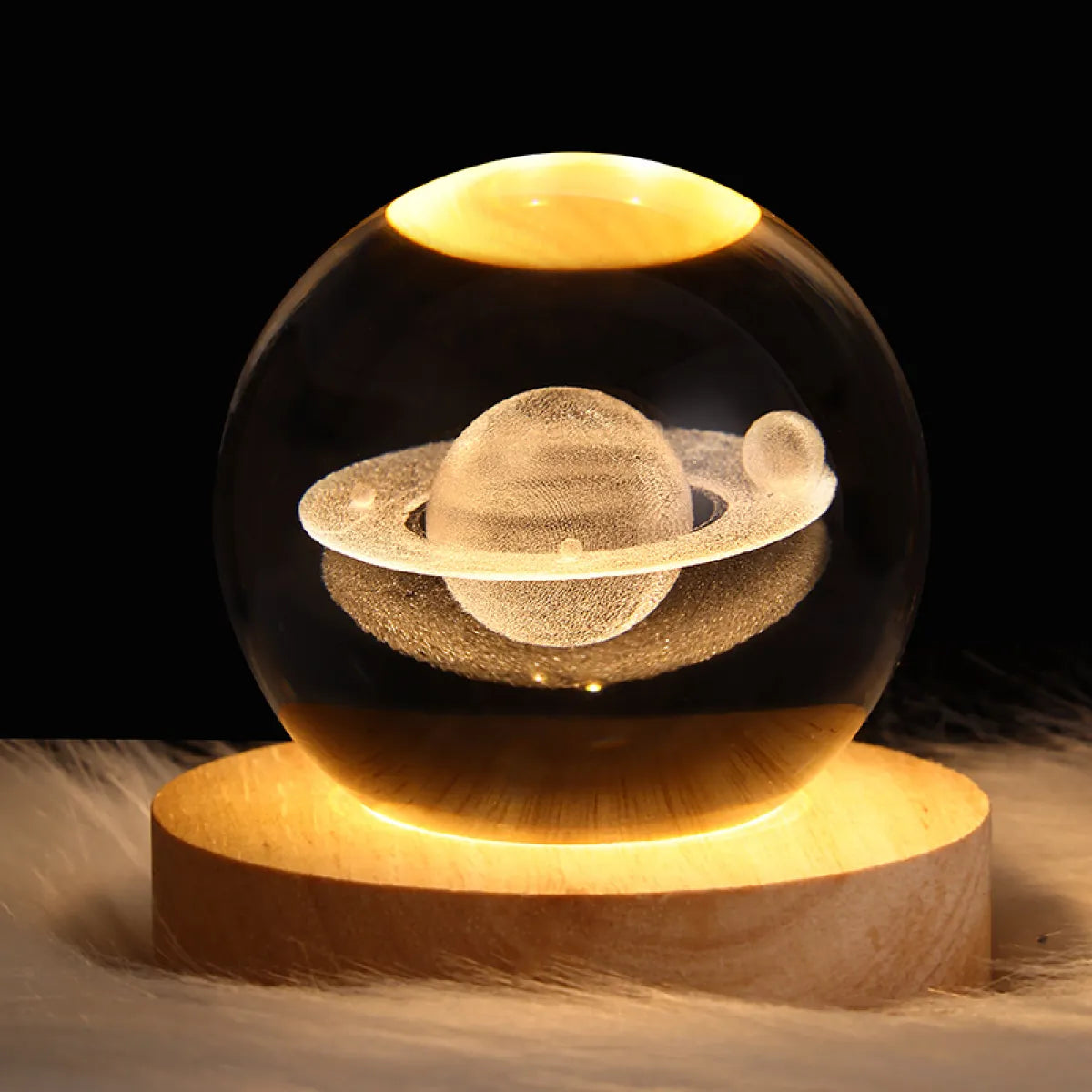 3D Crystal Ball Galaxy Night Light