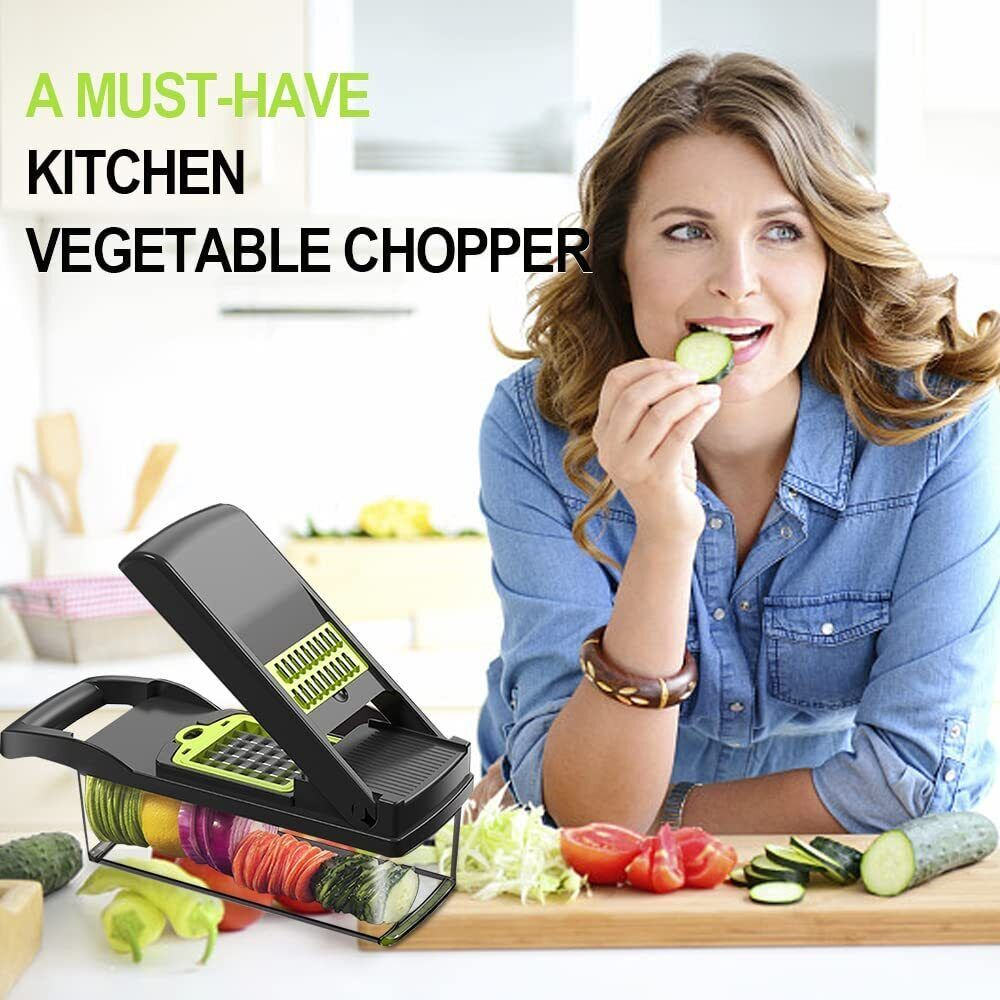 15-in-1 Vegetable Chopper & Food Slicer – Multi-Function Kitchen Cutter