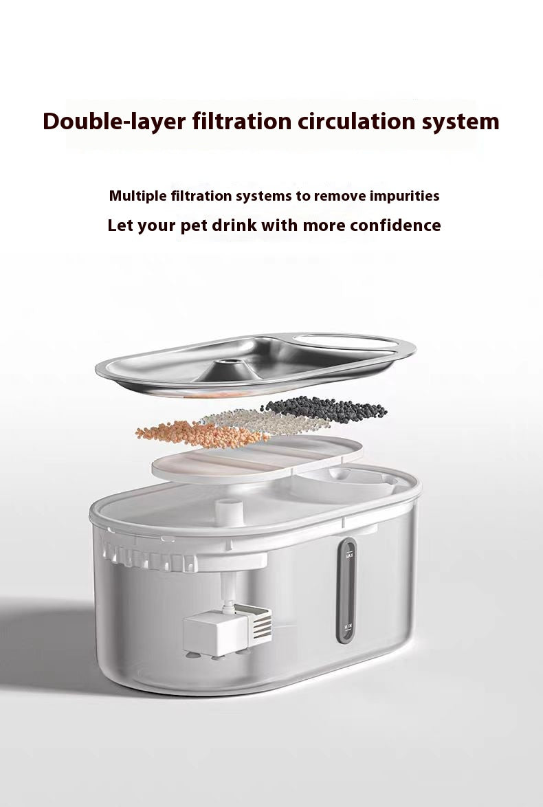 Stainless Steel Infrared Automatic Pet Fountain