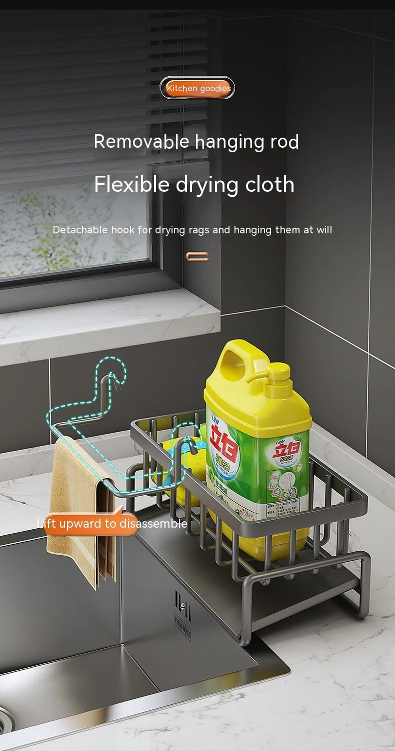 Kitchen Sink Storage Drainage Rack