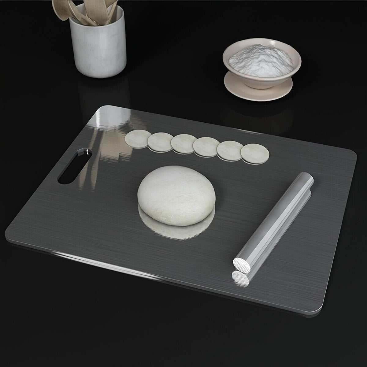 Pure Titanium Cutting Board Double-Sided Kitchen