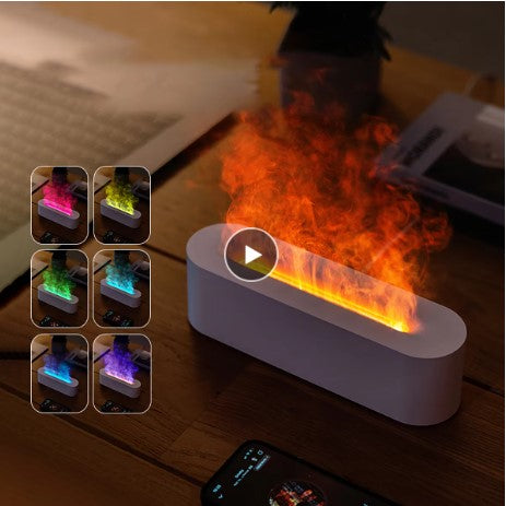 RGB Flame Aroma Diffuser USB Humidifier