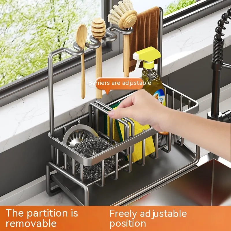 Kitchen Sink Storage Drainage Rack