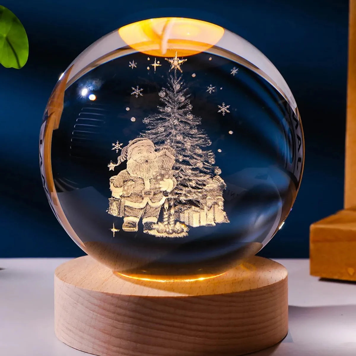 3D Crystal Ball Galaxy Night Light