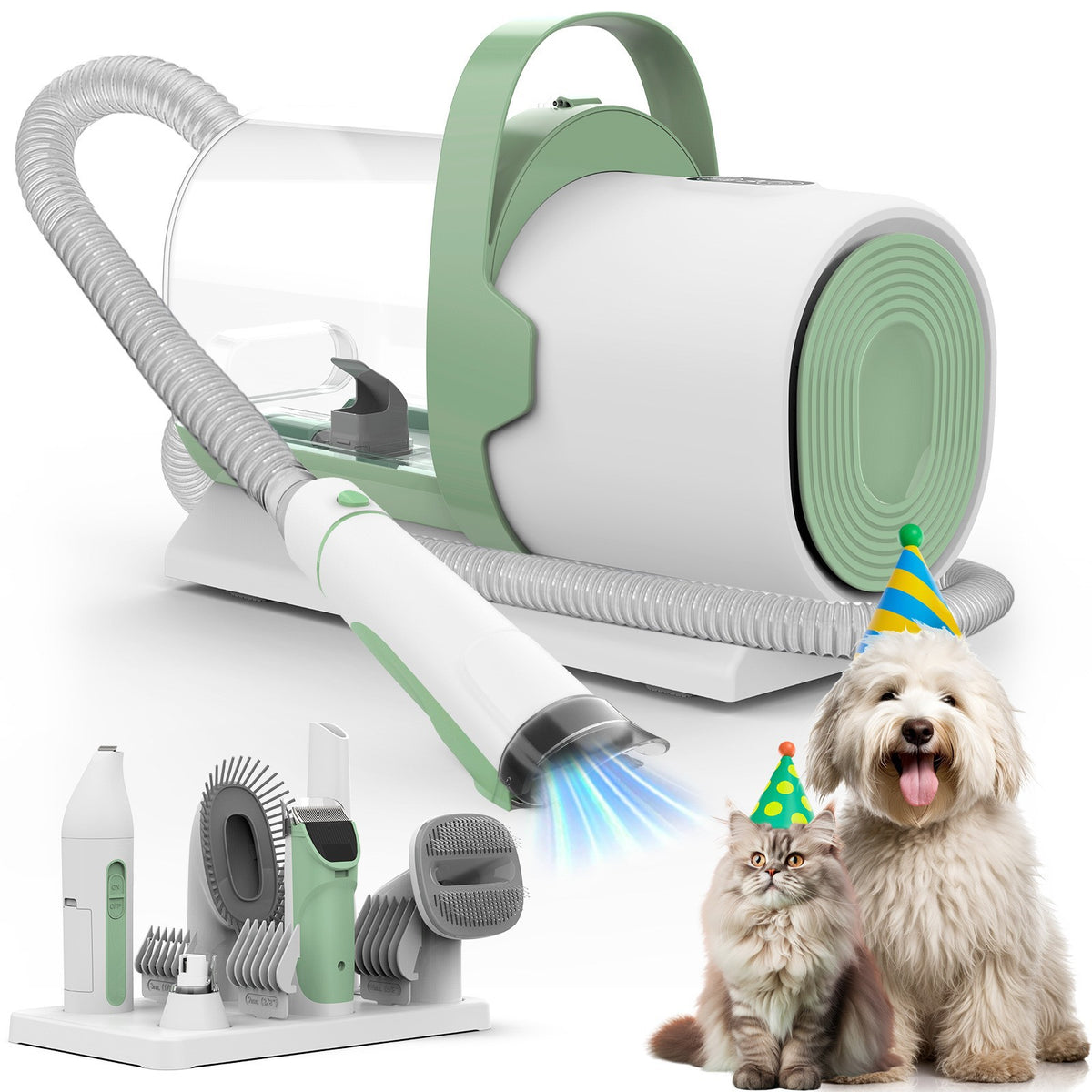 Pet Vacuum Grooming & Hair Remover Machine