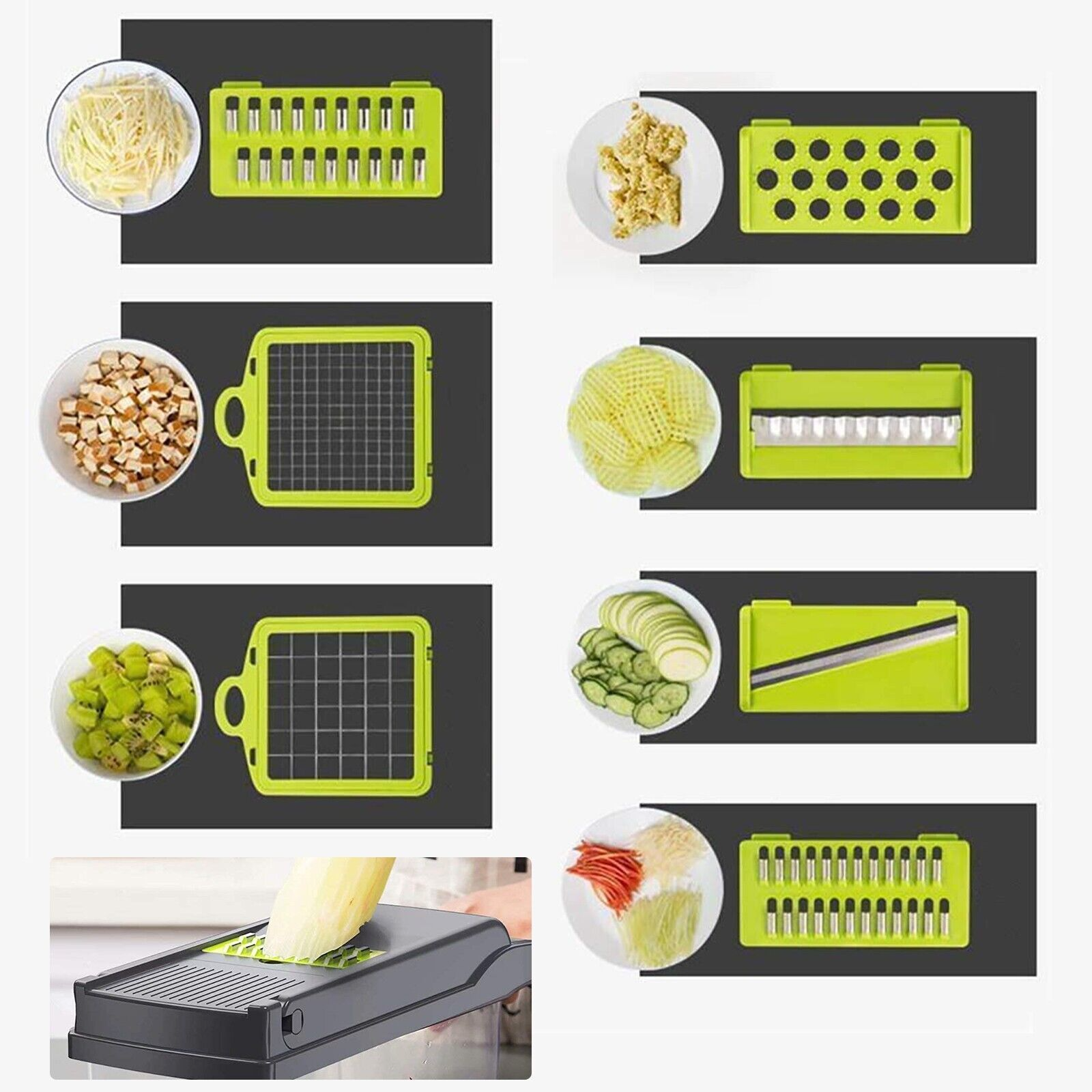 15-in-1 Vegetable Chopper & Food Slicer – Multi-Function Kitchen Cutter