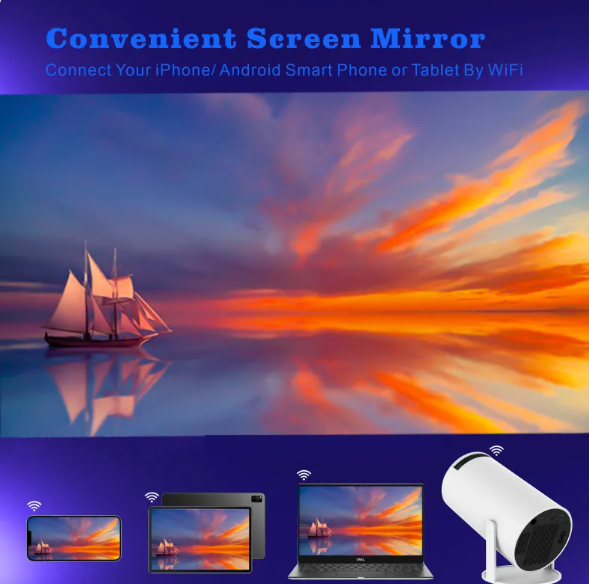 Portable 4K LCD Home Theater Projector