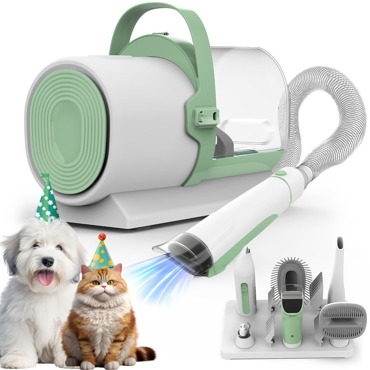Pet Vacuum Grooming & Hair Remover Machine