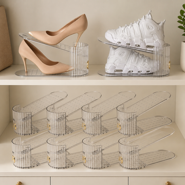 Clear Shoe Slot Organizer 10-Pack