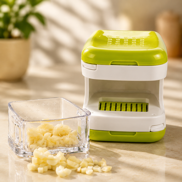 Touchless Garlic Chopper and Slicer Double-Sided