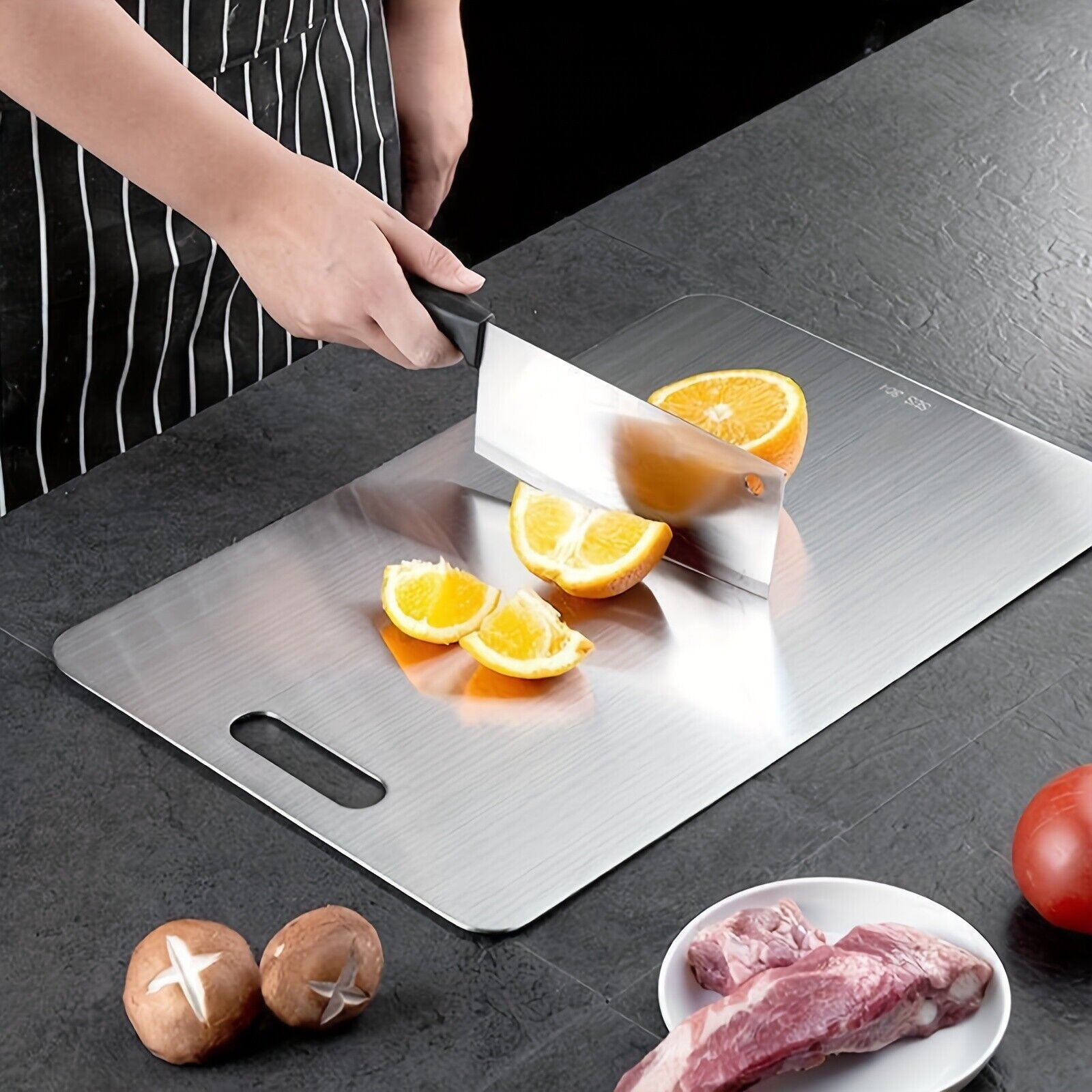 Pure Titanium Cutting Board Double-Sided Kitchen