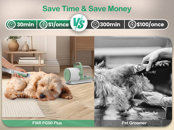 Pet Vacuum Grooming & Hair Remover Machine