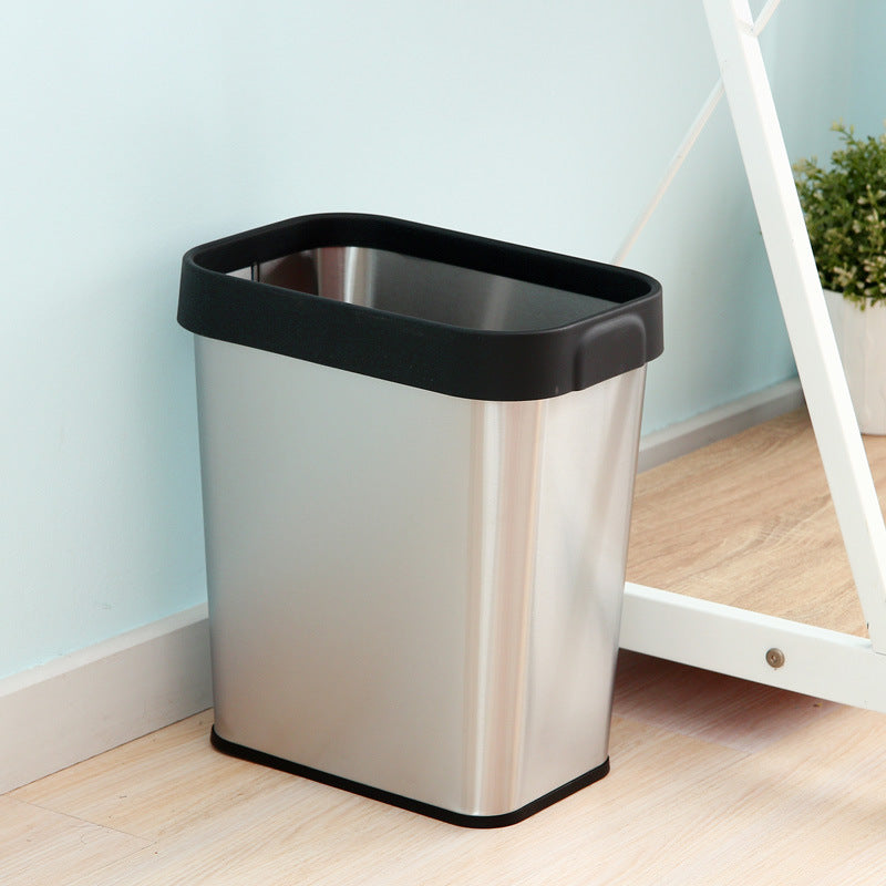 Stainless Steel Open Top Waste Bin