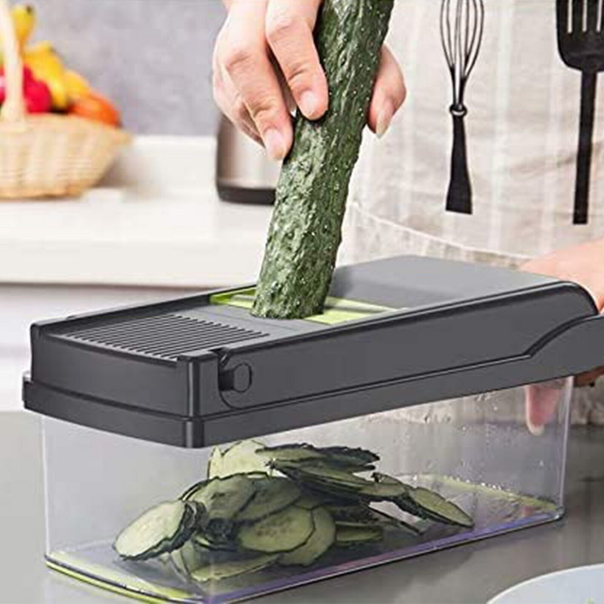 15-in-1 Vegetable Chopper & Food Slicer – Multi-Function Kitchen Cutter