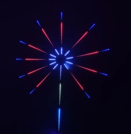 LED Fireworks Light Bar with Bluetooth