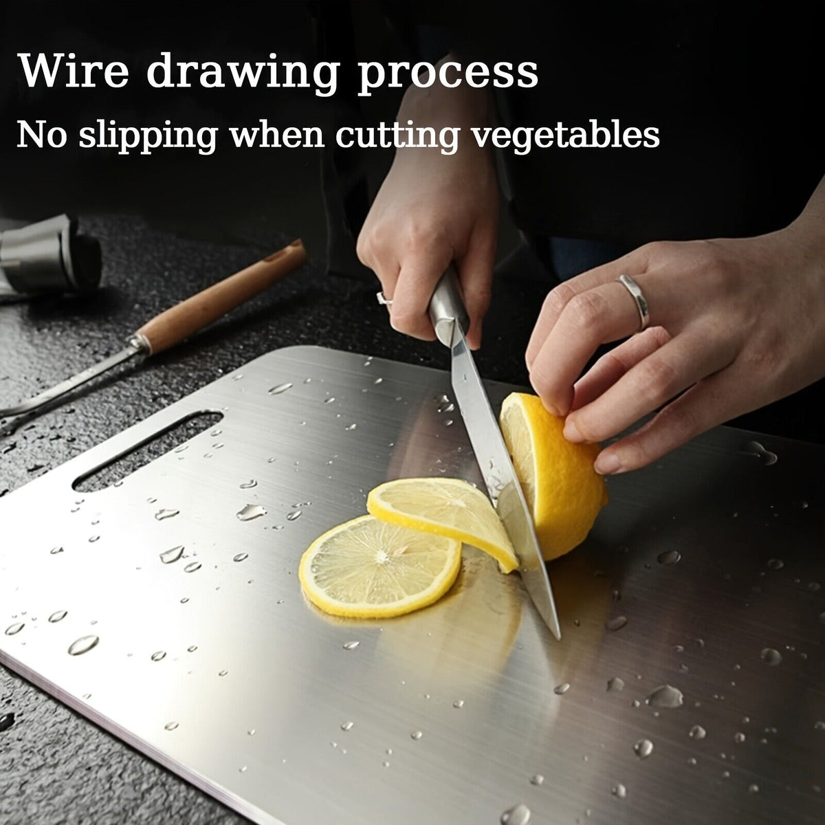 Pure Titanium Cutting Board Double-Sided Kitchen