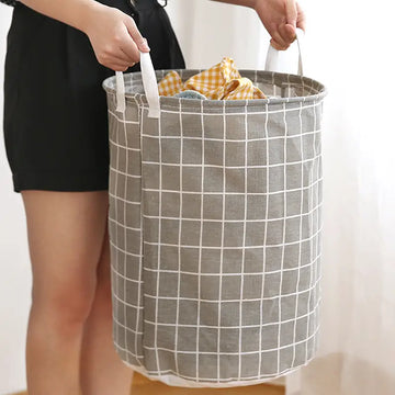 Portable Round Clothes Laundry Hamper