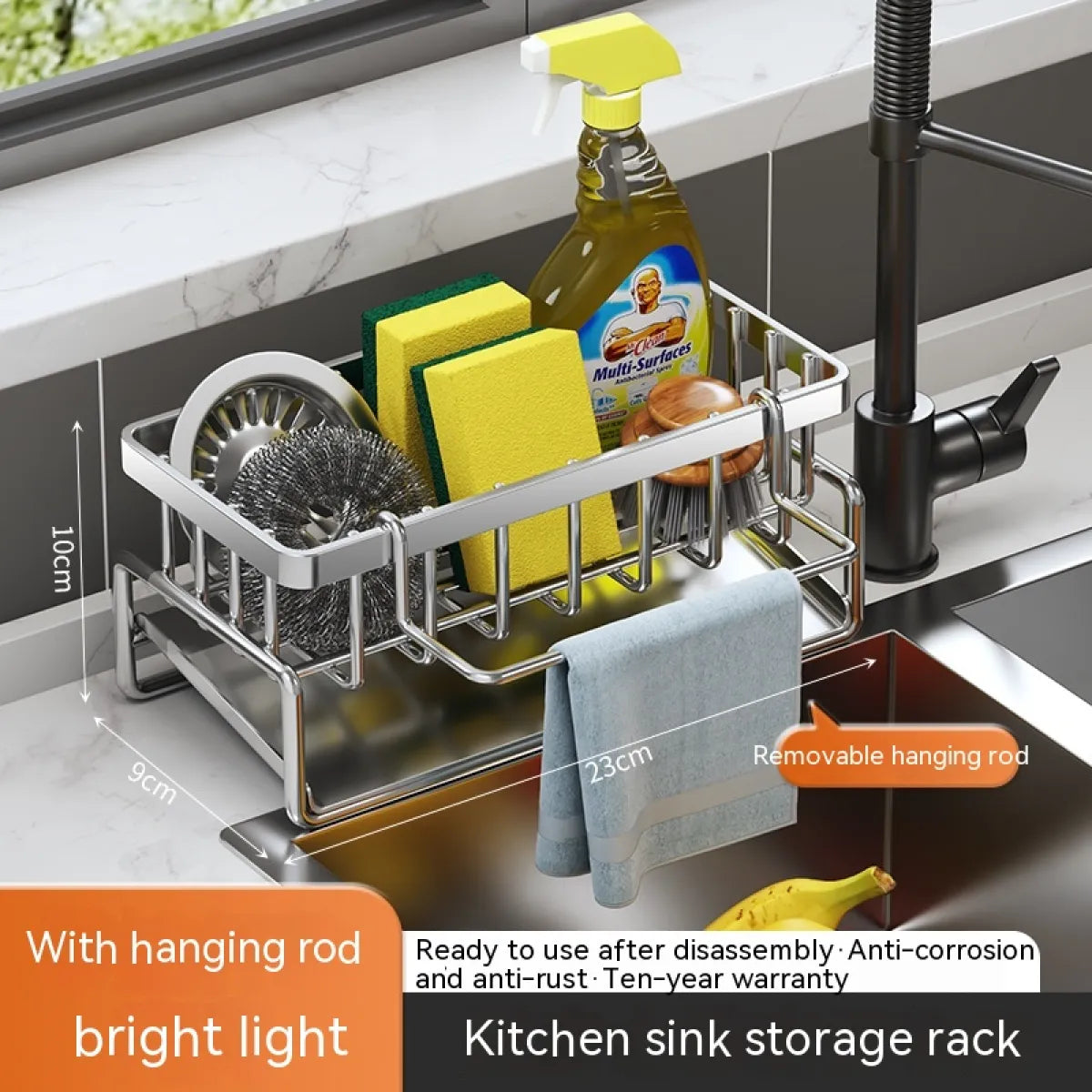 Kitchen Sink Storage Drainage Rack