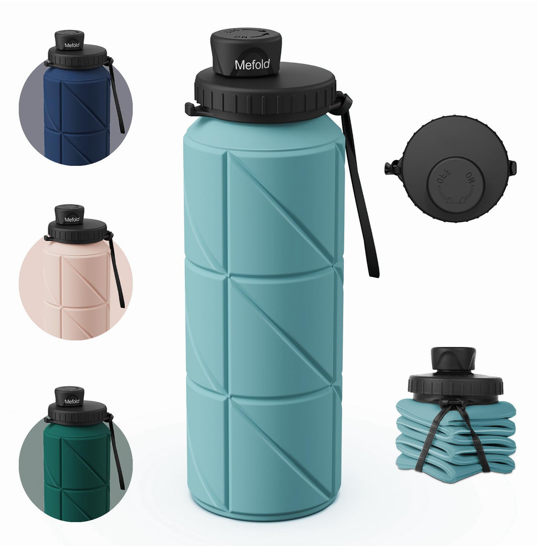 Mefold Collapsible Silicone Water Bottle 690ml