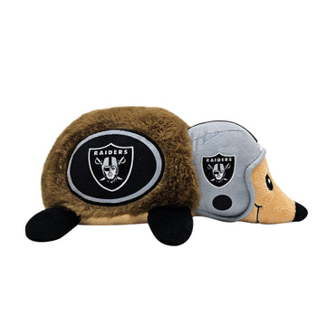 NFL Raiders Squeaky Plush Hedgehog Pet Toy